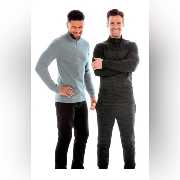 Men’s Cutter & Buck (CB) Golf Quarter zip pullover, Light Blue s-Large. - Picture 4 of 10